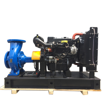 63kW diesel engine 4 inch end suction horizontal clean water pump for irrigation